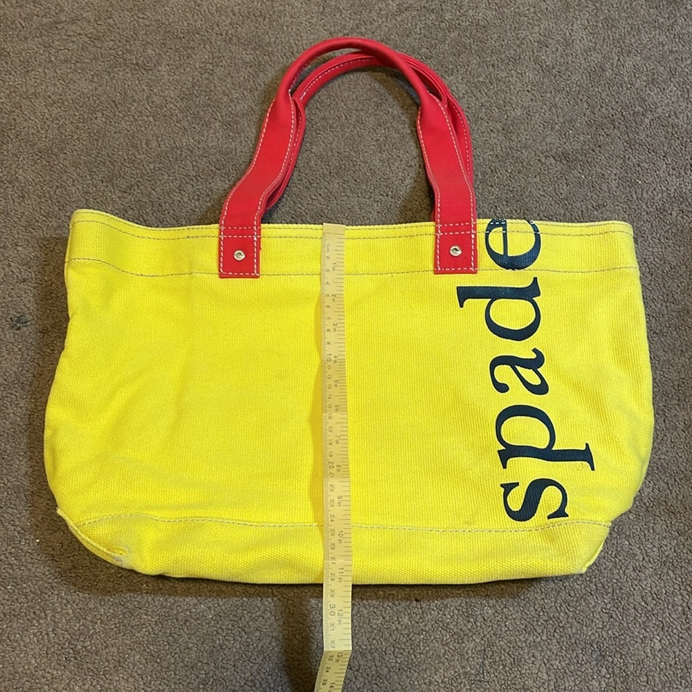 Kate Spade Yellow and Red Tote Bag with Classic Shape - Picture 8 of 11